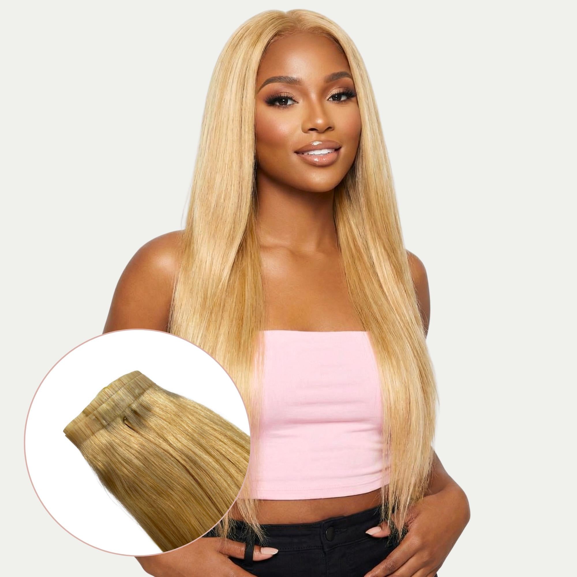 Blonde Seamless Clip-In 100% Human Hair Extensions