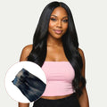 Natural Black Seamless Clip-In 100% Human Hair Extensions