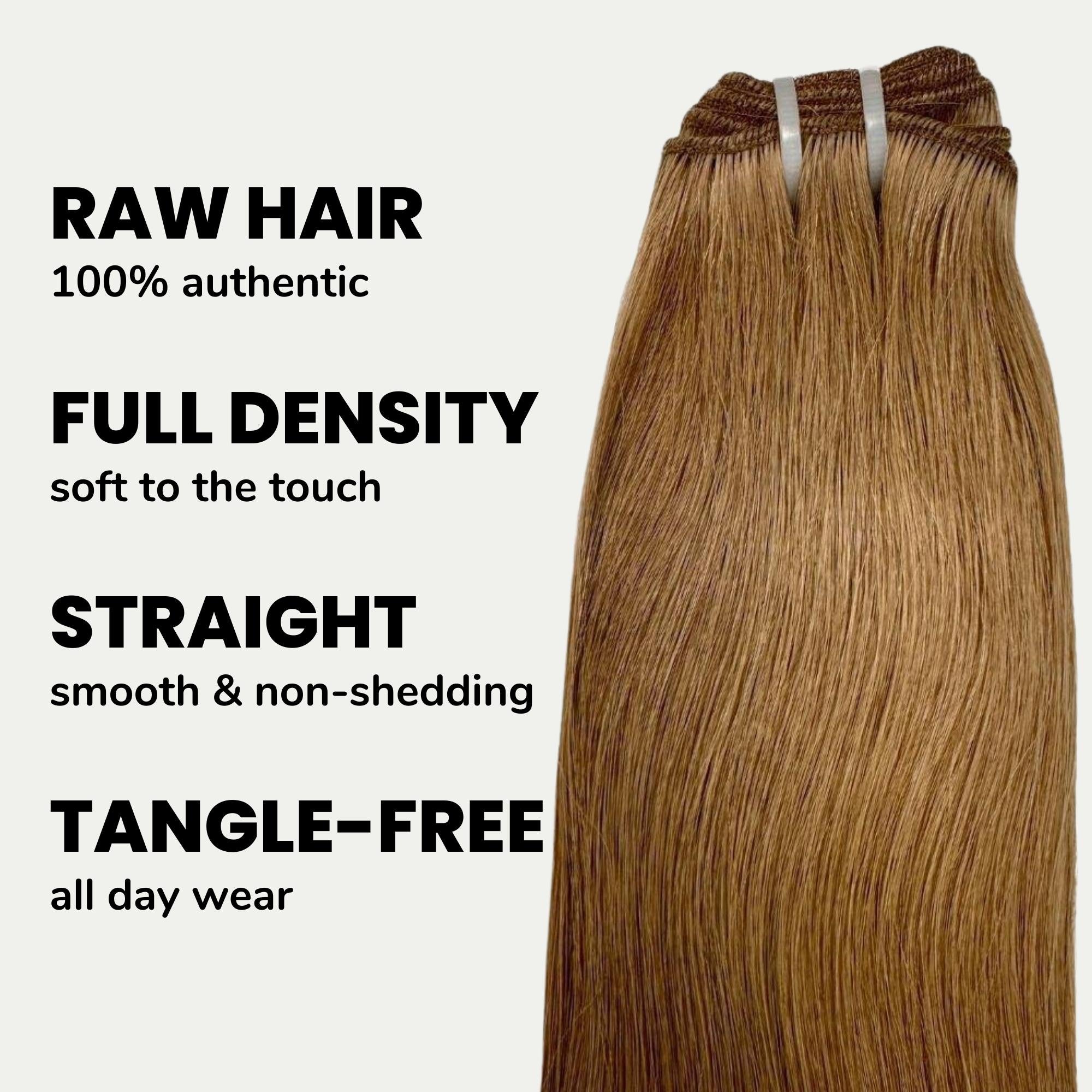 Raw Ash Brown Straight 100% Human Hair Bundles
